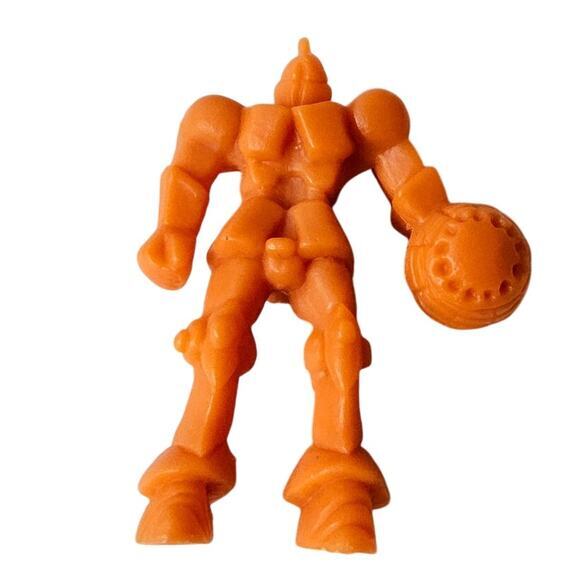 Vintage Rigo Plastic‎ Robot Figures Retro Orange Mini Futuristic Space Toy - Picture 1 of 4